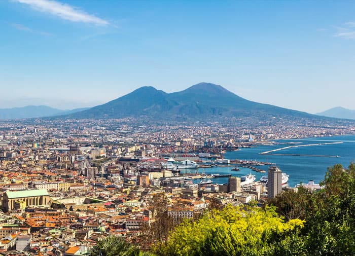 View of Mount Vesuvius